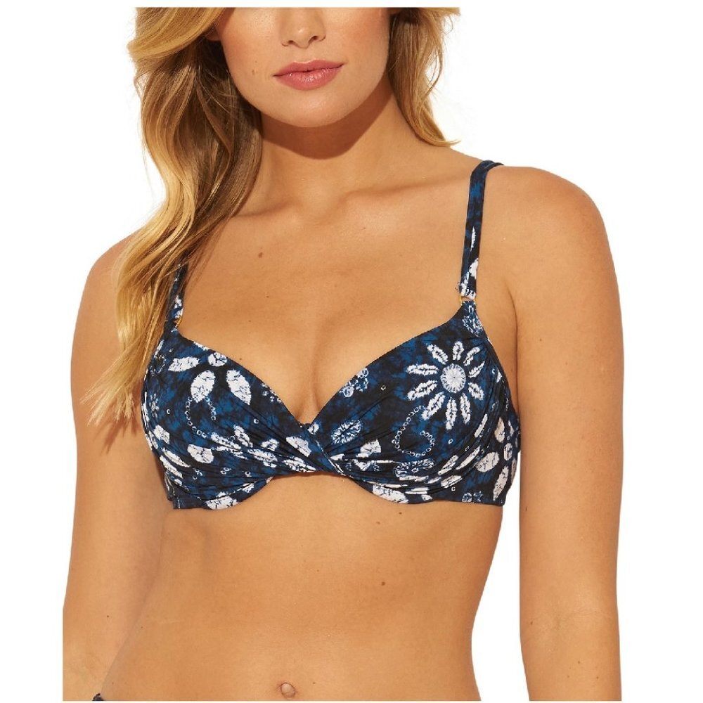 Bleu by Rod Beattie Printed Underwire Bikini Top